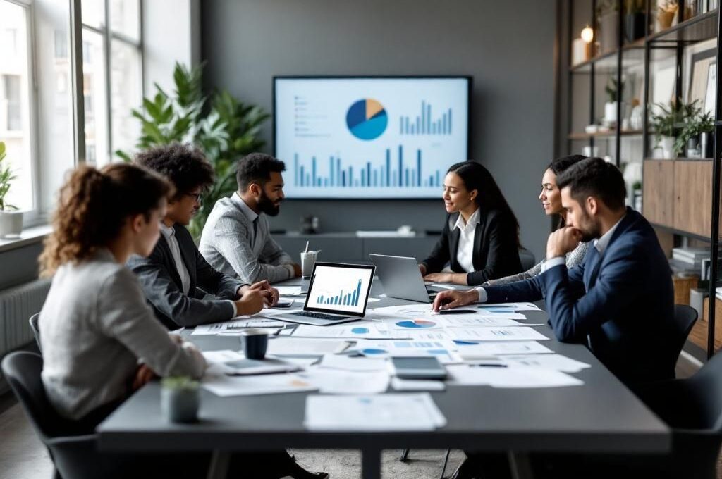 salariés autour d'une table de réunion